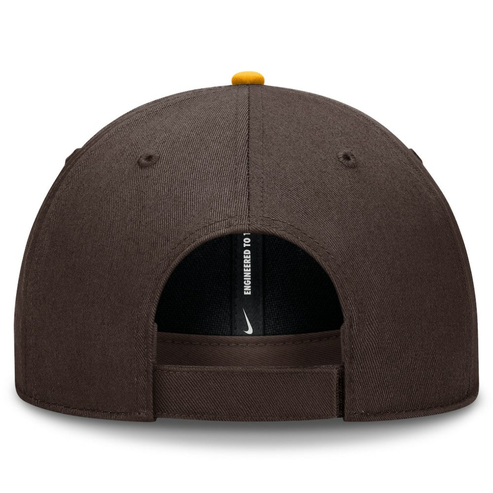 San Diego Padres Club Performance Adjustable Hat Brown