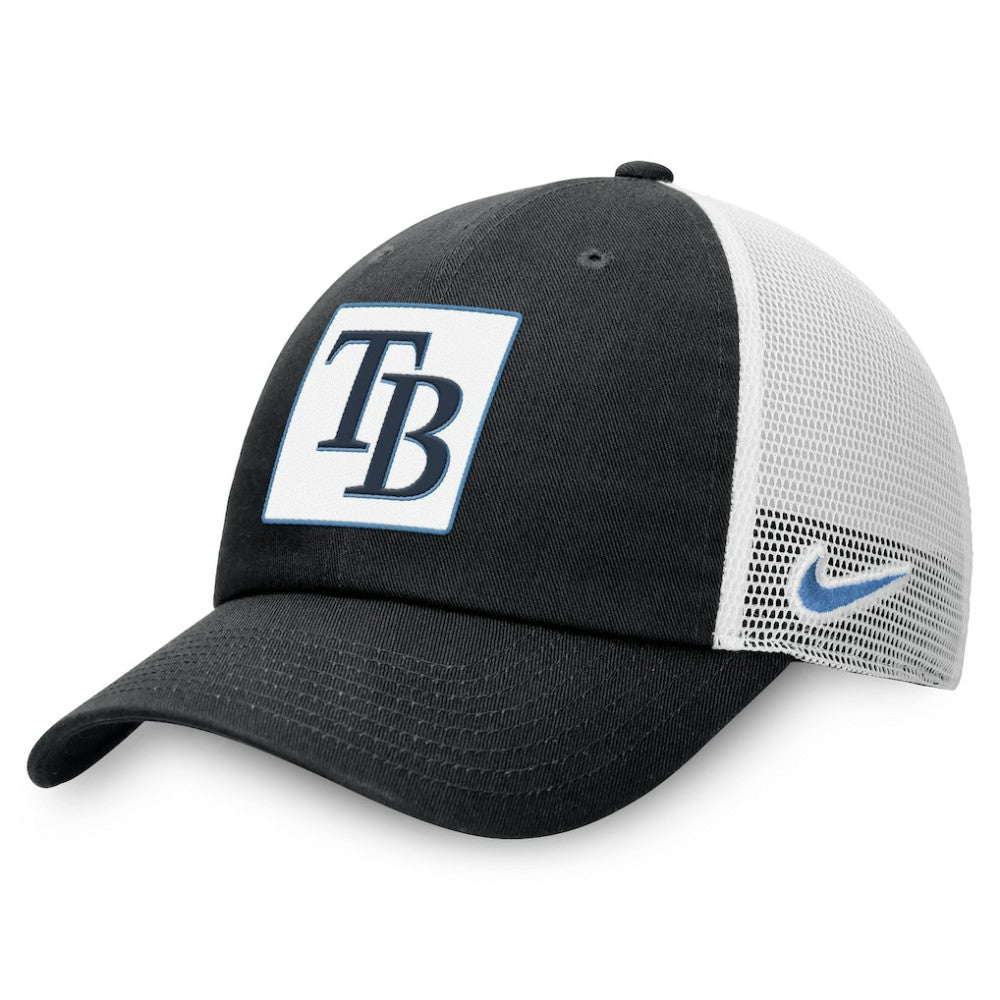 Tampa Bay Rays Rise Adjustable Trucker Hat Black