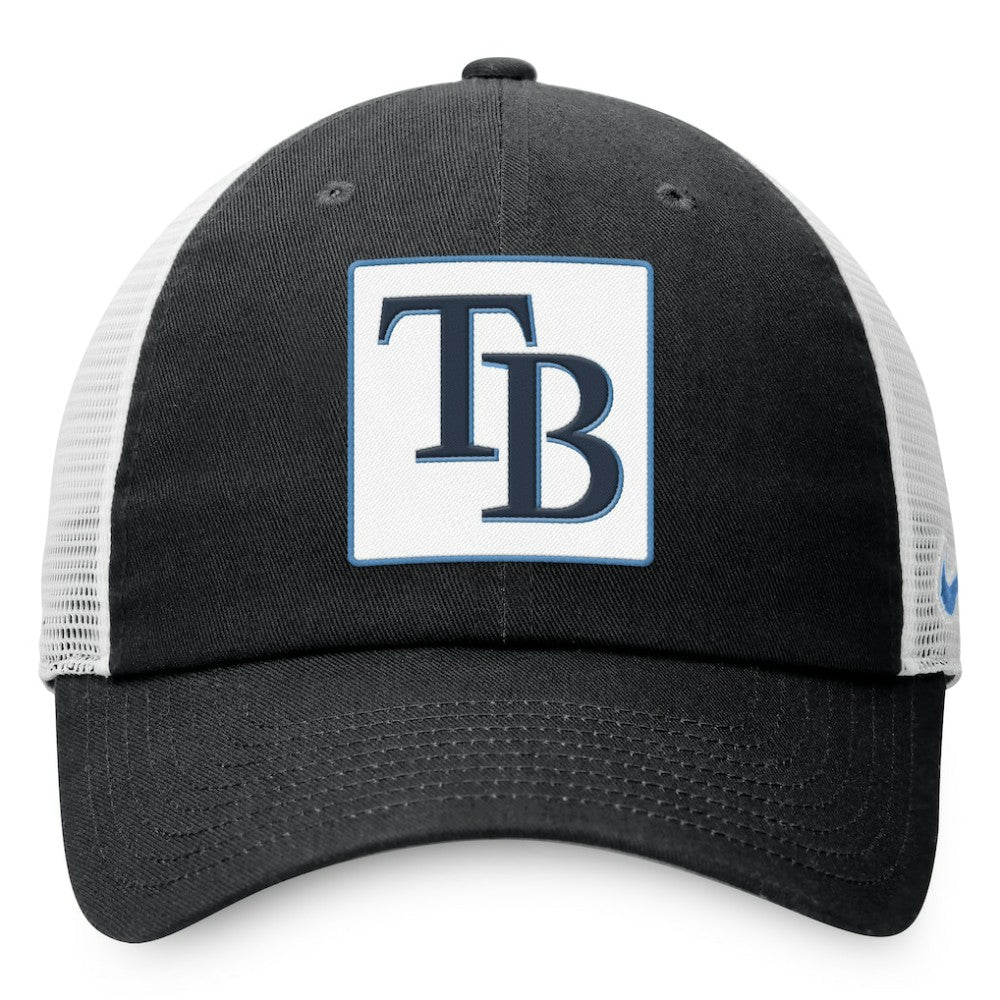 Tampa Bay Rays Rise Adjustable Trucker Hat Black