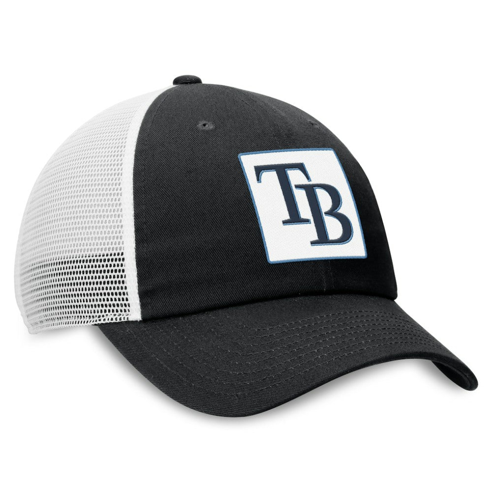 Tampa Bay Rays Rise Adjustable Trucker Hat Black