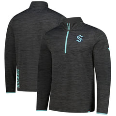 Seattle Kraken Fanatics Authentic Pro Lightweight Quarter-Zip Pullover - Heather Charcoal Pullover