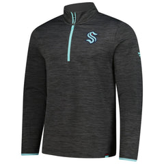 Seattle Kraken Fanatics Authentic Pro Lightweight Quarter-Zip Pullover - Heather Charcoal Pullover