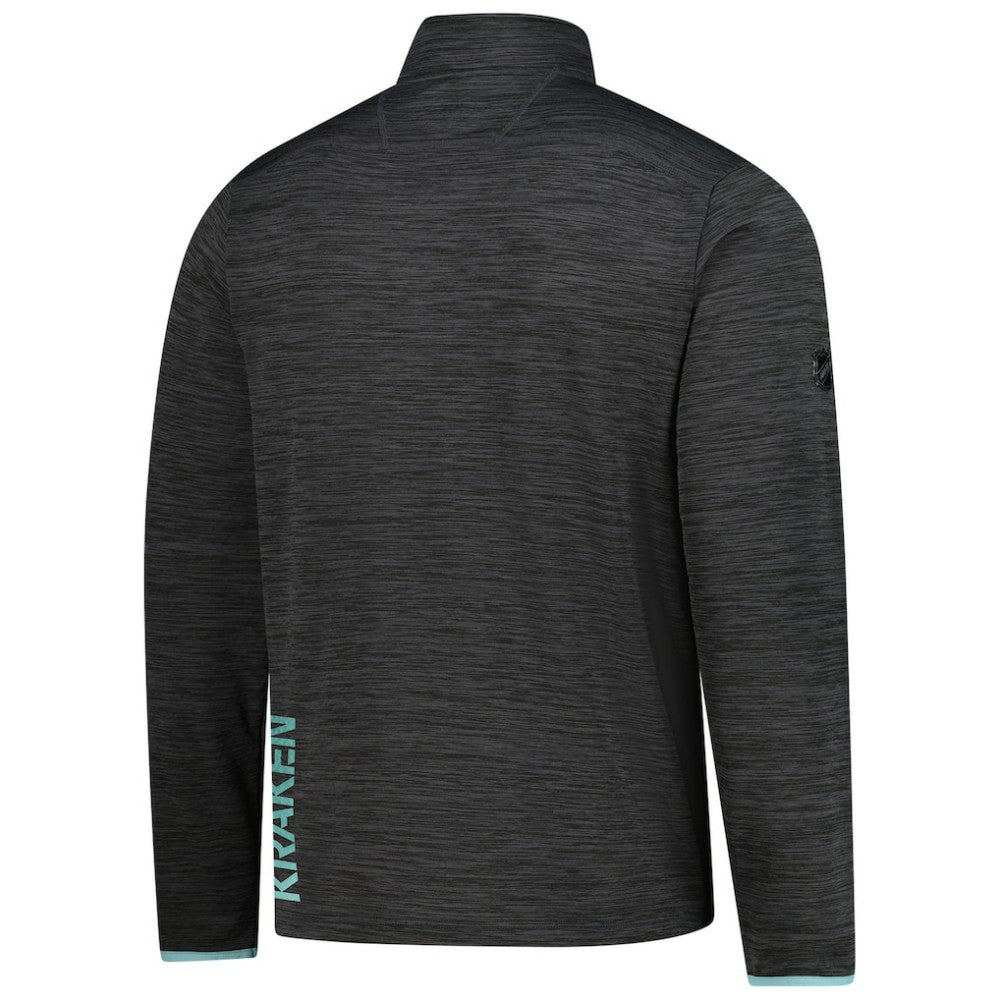 Seattle Kraken Fanatics Authentic Pro Lightweight Quarter-Zip Pullover - Heather Charcoal Pullover
