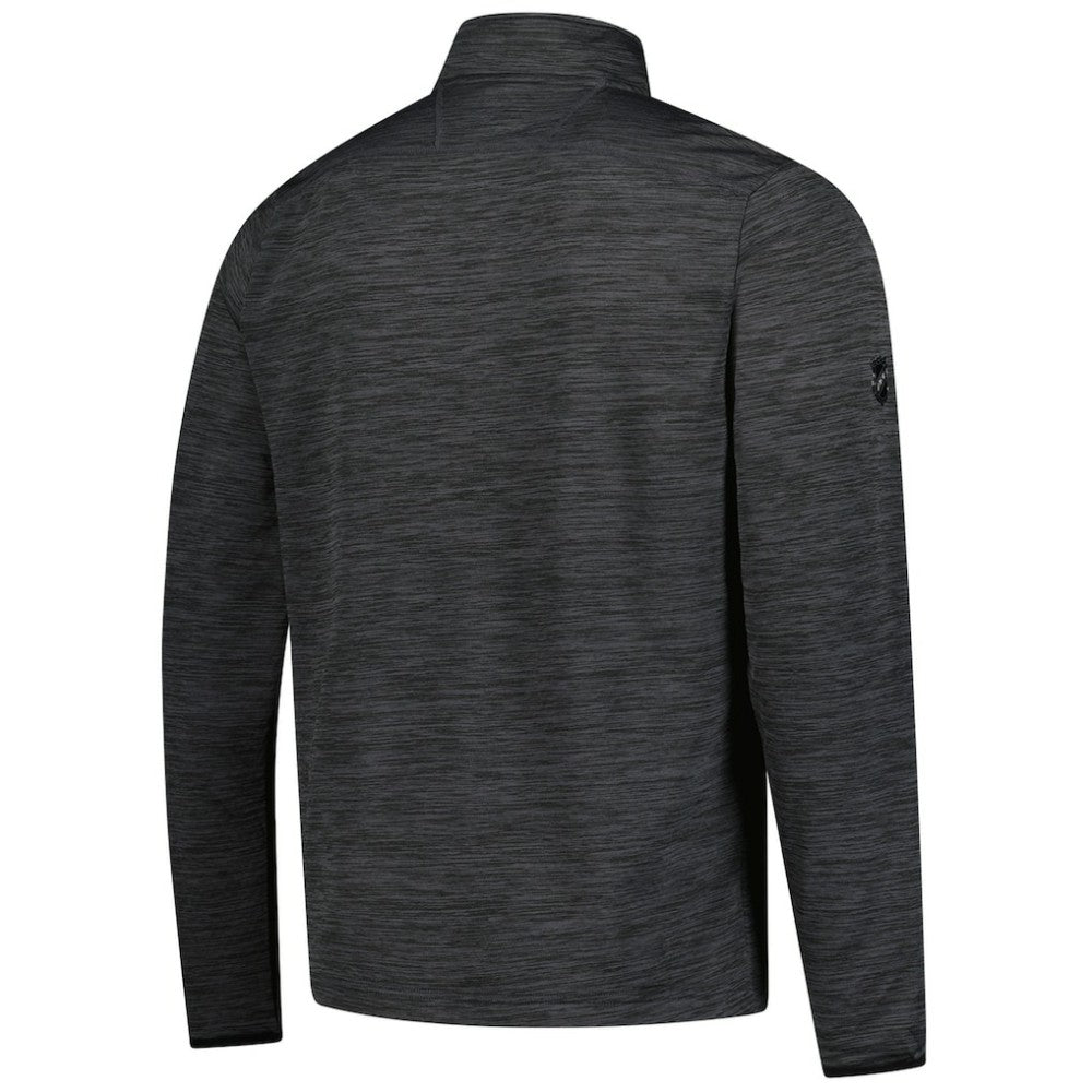 Calgary Flames Fanatics Authentic Pro Lightweight Quarter-Zip Pullover - Heather Charcoal Pullover