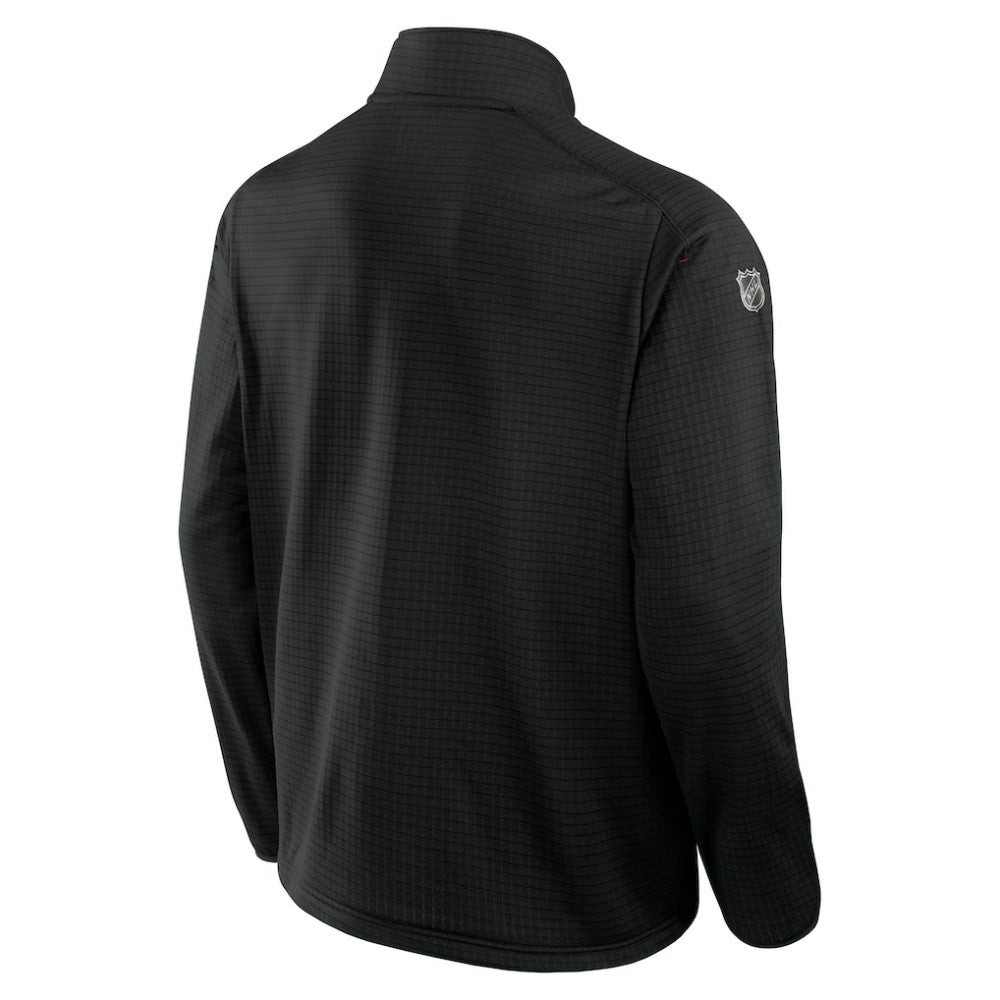 Calgary Flames Fanatics Authentic Pro Rink Quarter-Zip Top - Black Tops