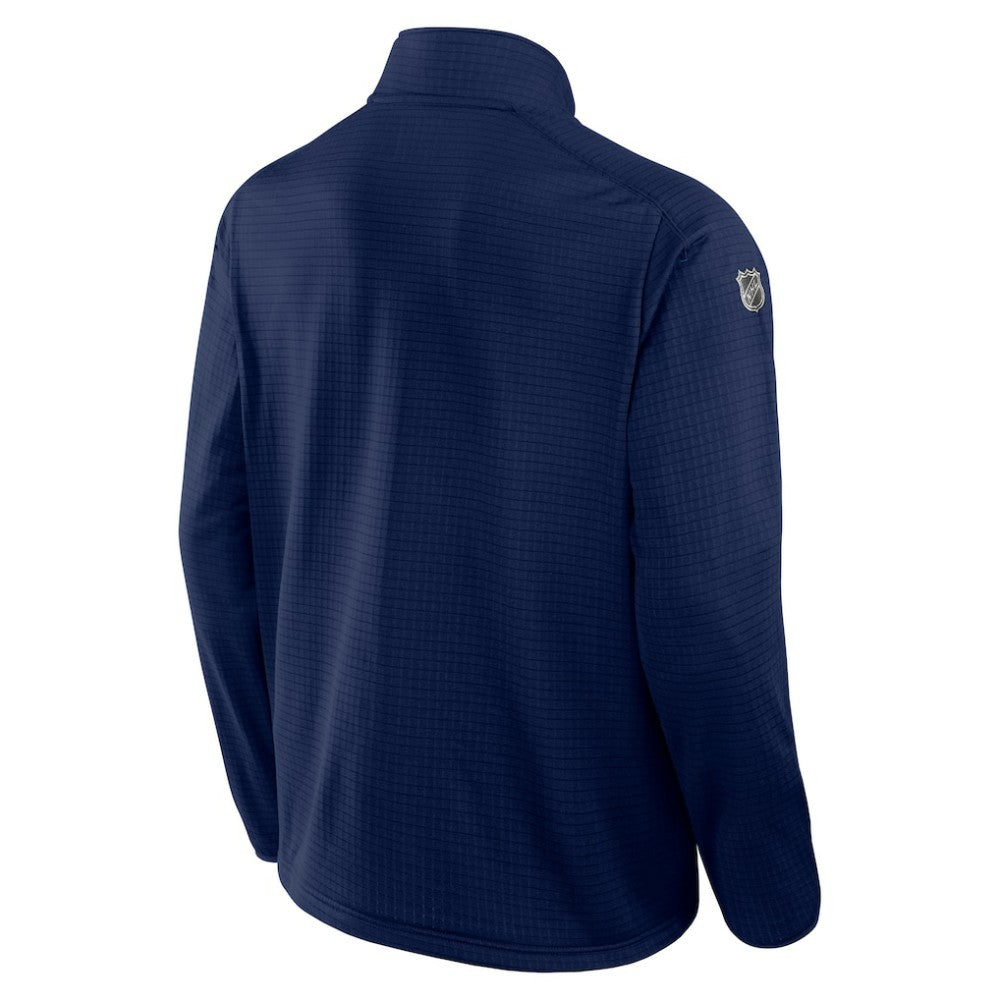 Winnipeg Jets Fanatics Authentic Pro Rink Quarter-Zip Top - Navy Tops