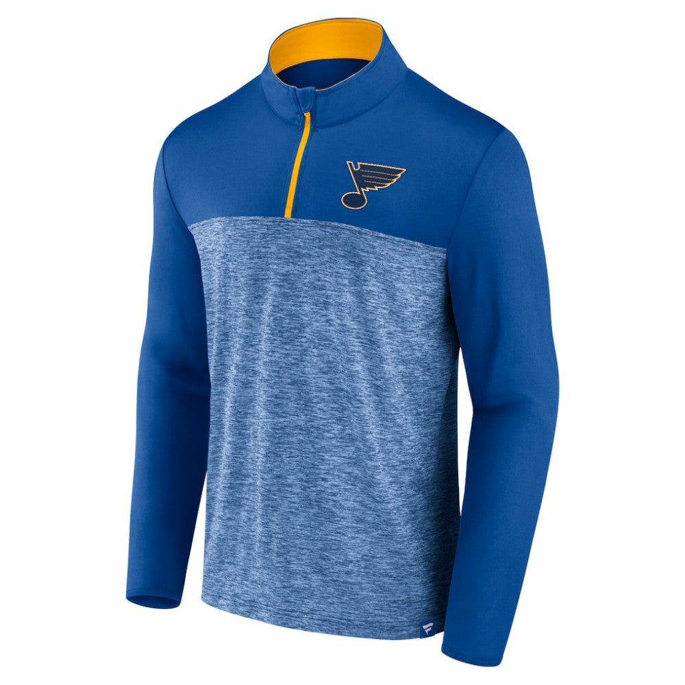 St. Louis Blues Fanatics Iconic Defender Quarter-Zip Jacket - Blue Jackets