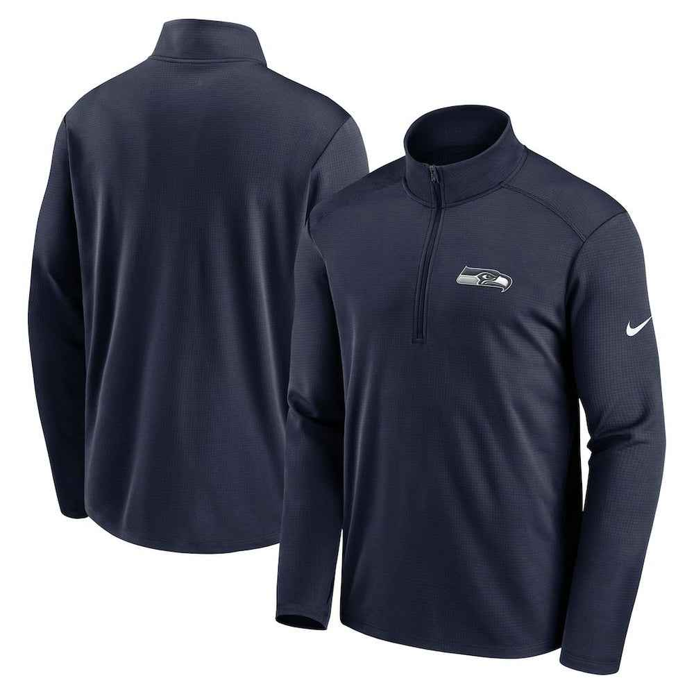 Seattle Seahawks Pacer Half-Zip Pullover - College Navy on sale