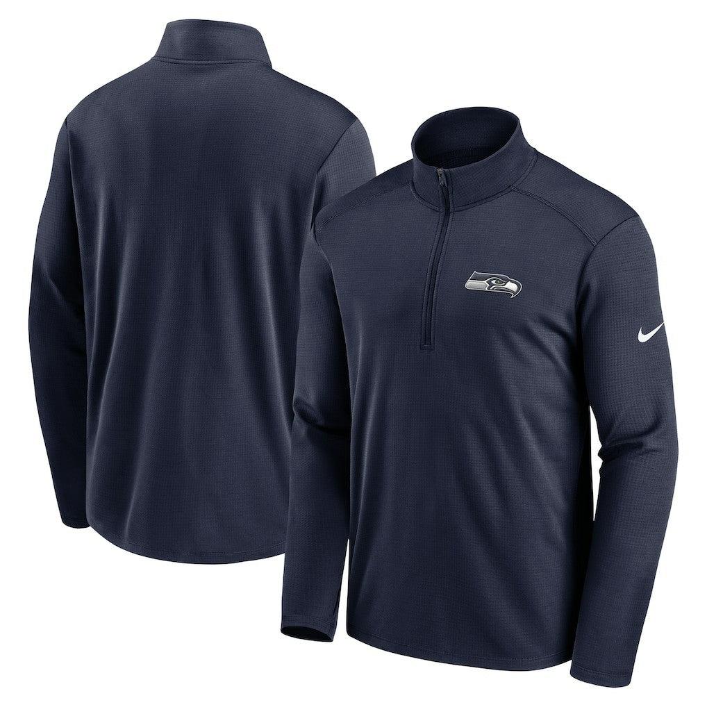Seattle Seahawks Pacer Half-Zip Pullover - College Navy on sale