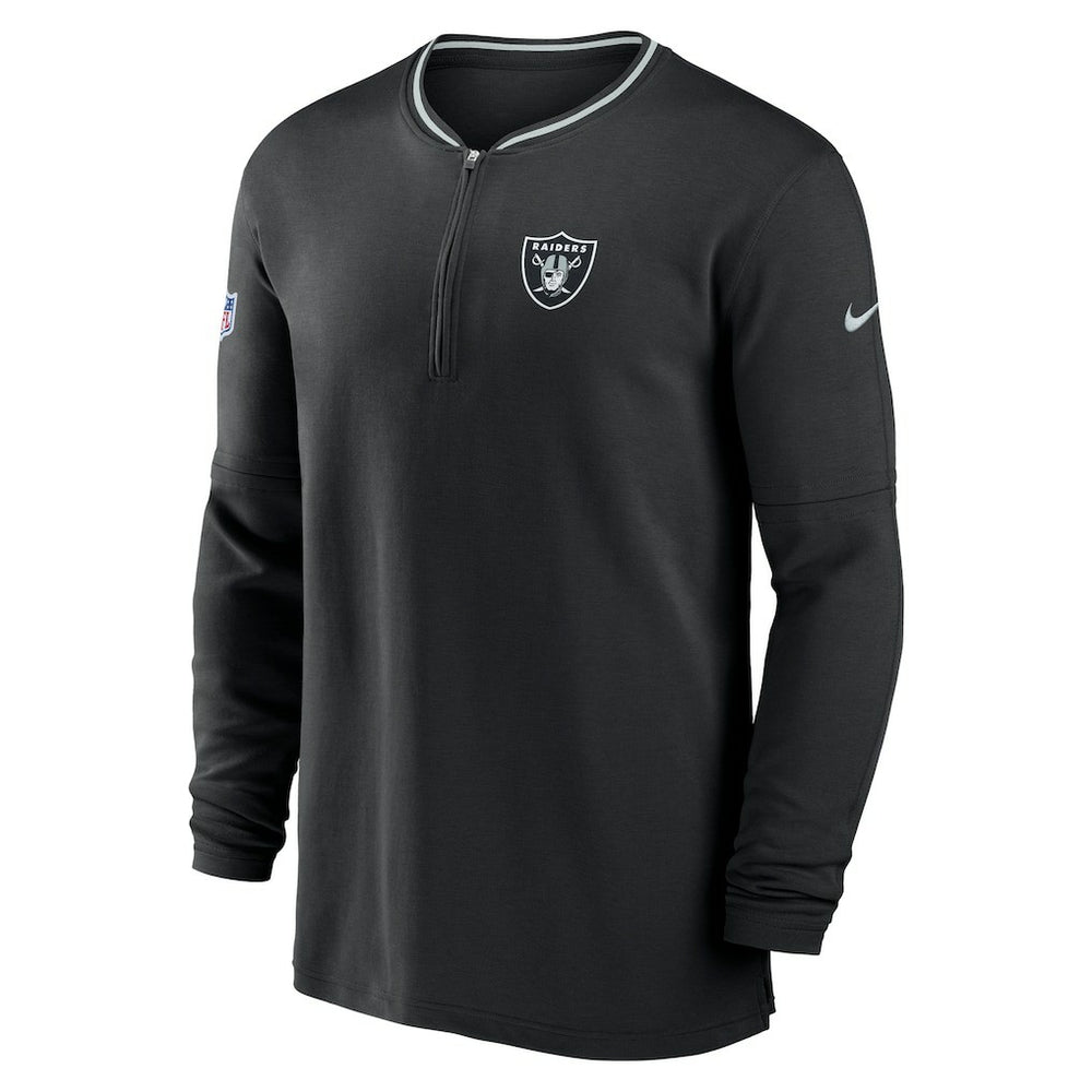 Las Vegas Raiders Coach Half-Zip Sweatshirt - Black outlet
