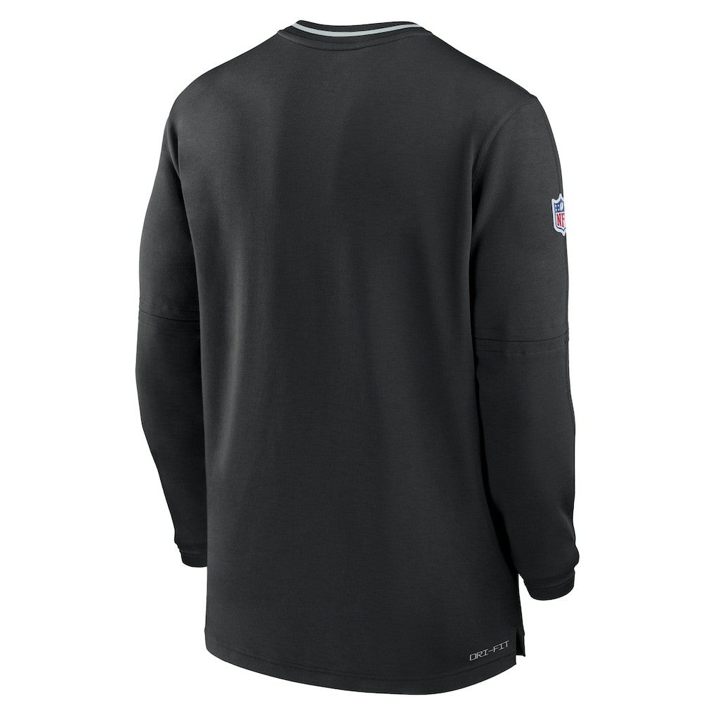 Las Vegas Raiders Coach Half-Zip Sweatshirt - Black outlet