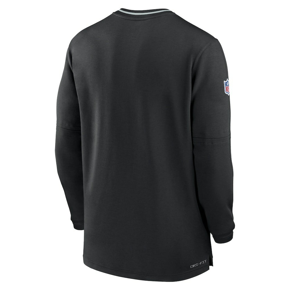 Las Vegas Raiders Coach Half-Zip Sweatshirt - Black outlet