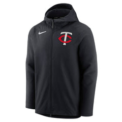 Minnesota Twins Authentic Collection Player Therma Full-Zip Hoodie Black