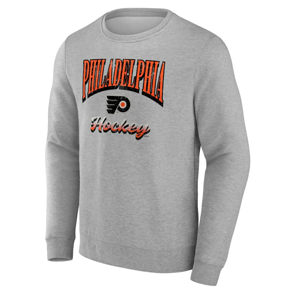 Philadelphia Flyers Fanatics Light the Candle Fleece Pullover Sweatshirt - Gray Sweatshirts