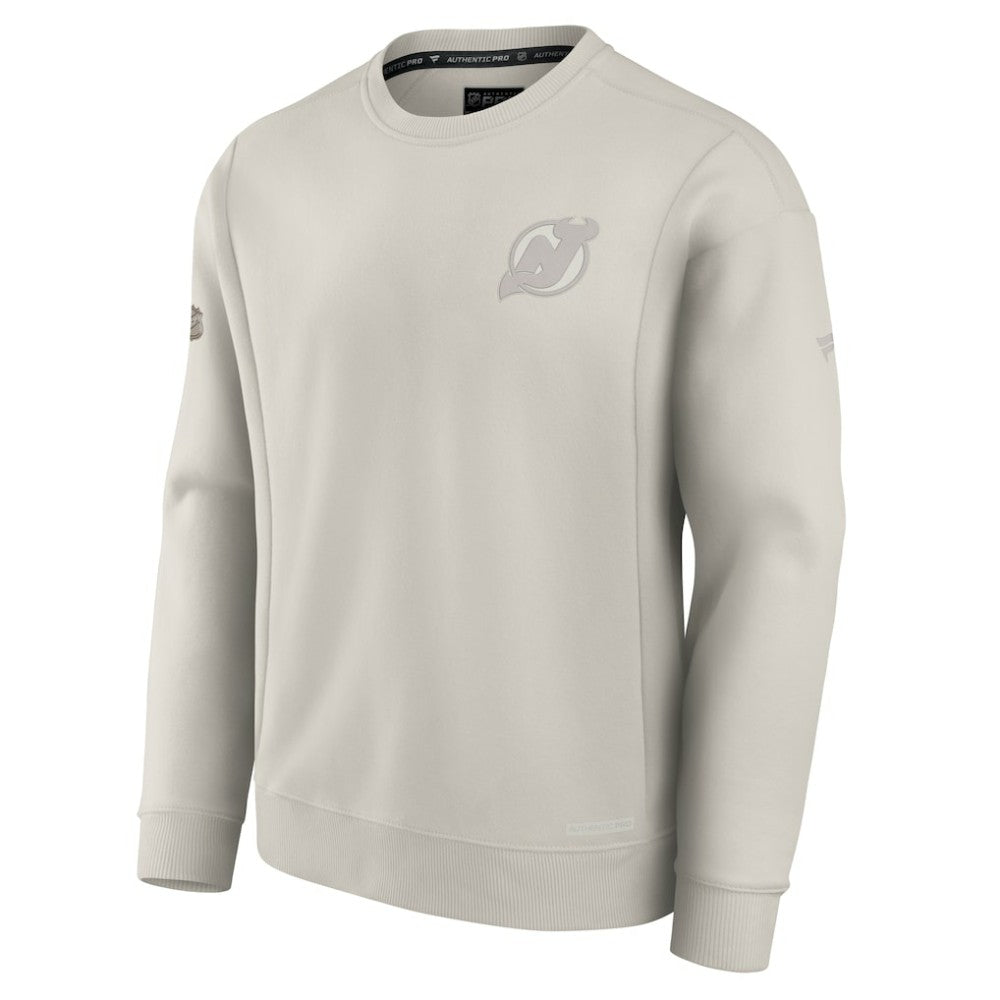 New Jersey Devils Fanatics Authentic Pro Road Fleece Sweatshirt - Gray Sweatshirts