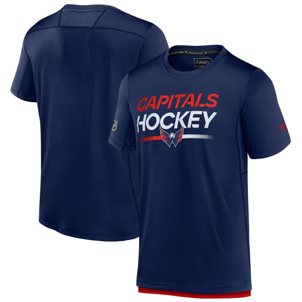 Washington Capitals Fanatics Authentic Pro Tech T-Shirt - Navy T-shirts