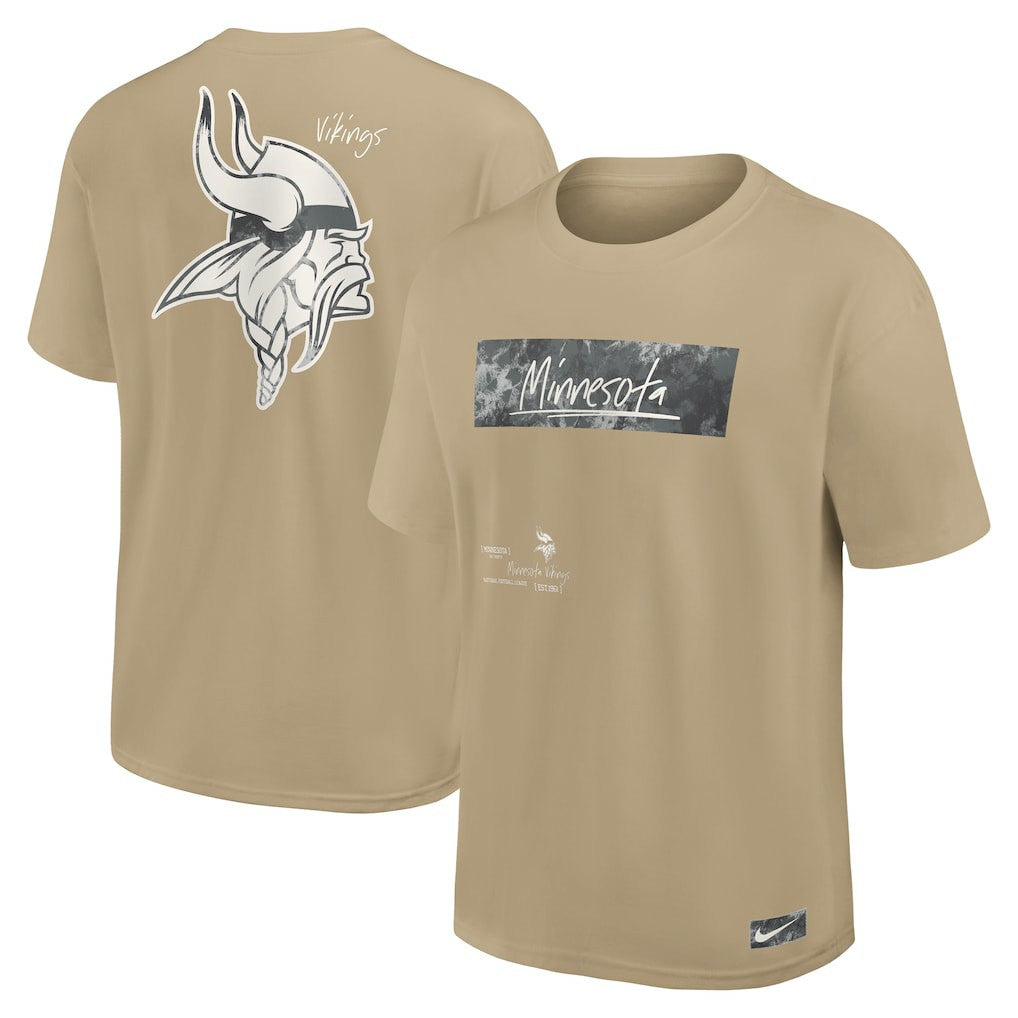 Minnesota Vikings Statement Max90 T-Shirt - Tan discount