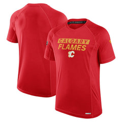Calgary Flames Fanatics Authentic Pro Rink Tech T-Shirt - Red T-shirts