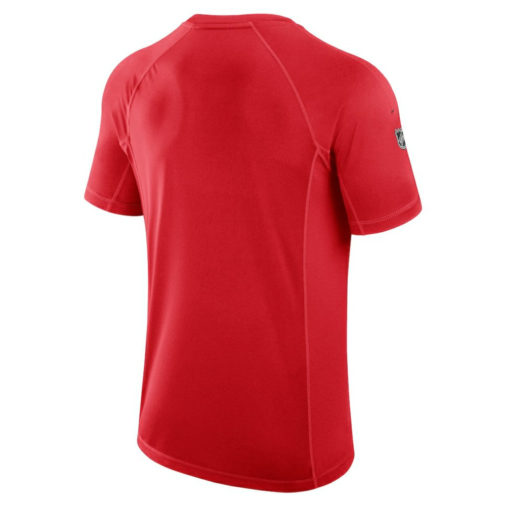 Calgary Flames Fanatics Authentic Pro Rink Tech T-Shirt - Red T-shirts