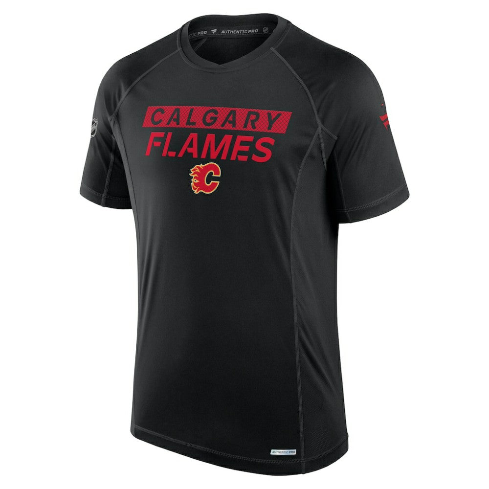 Calgary Flames Fanatics Authentic Pro Rink Tech T-Shirt - Black T-shirts