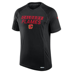 Calgary Flames Fanatics Authentic Pro Rink Tech T-Shirt - Black T-shirts