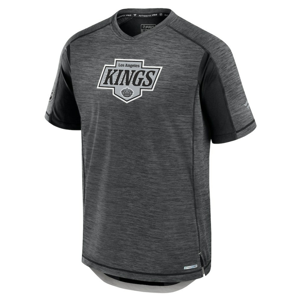 Los Angeles Kings Fanatics Authentic Pro Rink Performance T-Shirt - Heather Charcoal T-shirts