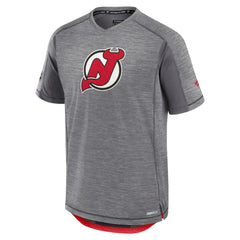New Jersey Devils Fanatics Authentic Pro Rink Performance T-Shirt - Heather Gray T-shirts
