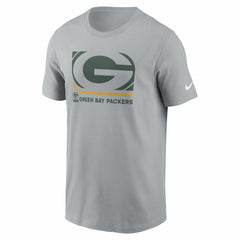 Green Bay Packers Lockup Essential T-Shirt - Gray cheap