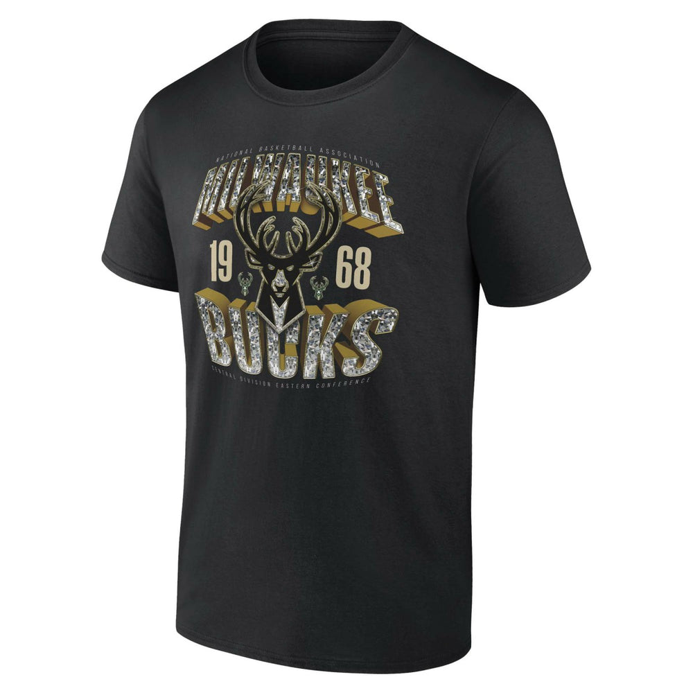 Milwaukee Bucks Quick Strides T-Shirt - Black shop
