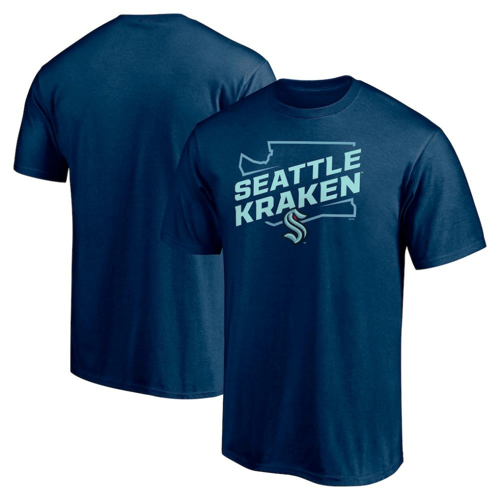 Seattle Kraken Fanatics Block Party Push Ahead T-Shirt - Deep Sea Blue T-shirts