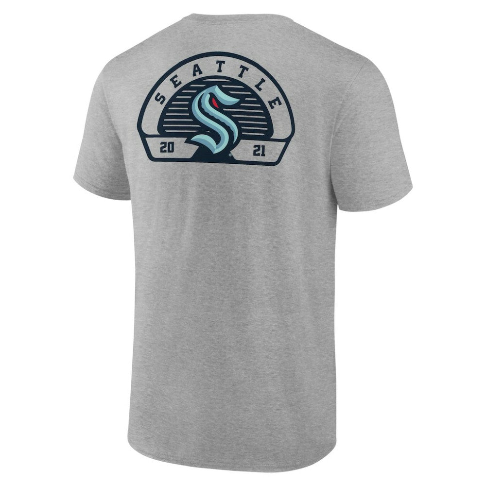 Seattle Kraken Fanatics Valor T-Shirt - Gray T-shirts