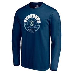 Seattle Kraken Fanatics Block Party Long Sleeve T-Shirt - Deep Sea Blue T-shirts