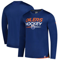 Edmonton Oilers Fanatics Authentic Pro Tech Long Sleeve T-Shirt - Royal T-shirts