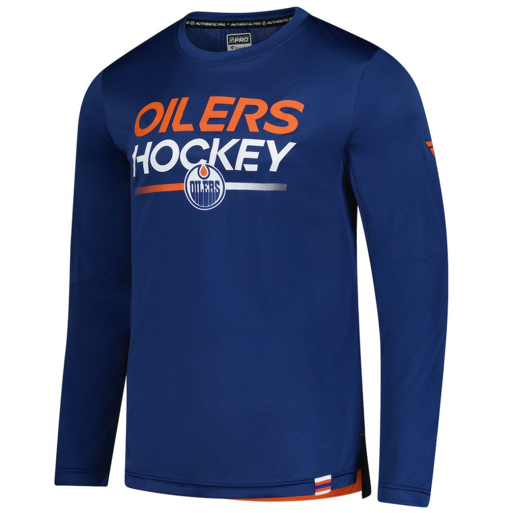 Edmonton Oilers Fanatics Authentic Pro Tech Long Sleeve T-Shirt - Royal T-shirts