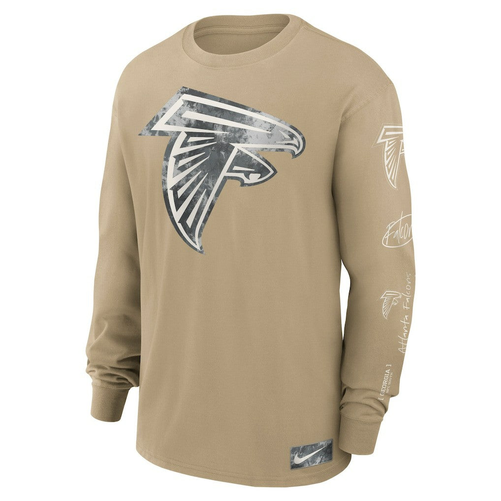 Atlanta Falcons Essential Statement Max90 Long Sleeve T-Shirt - Tan sale