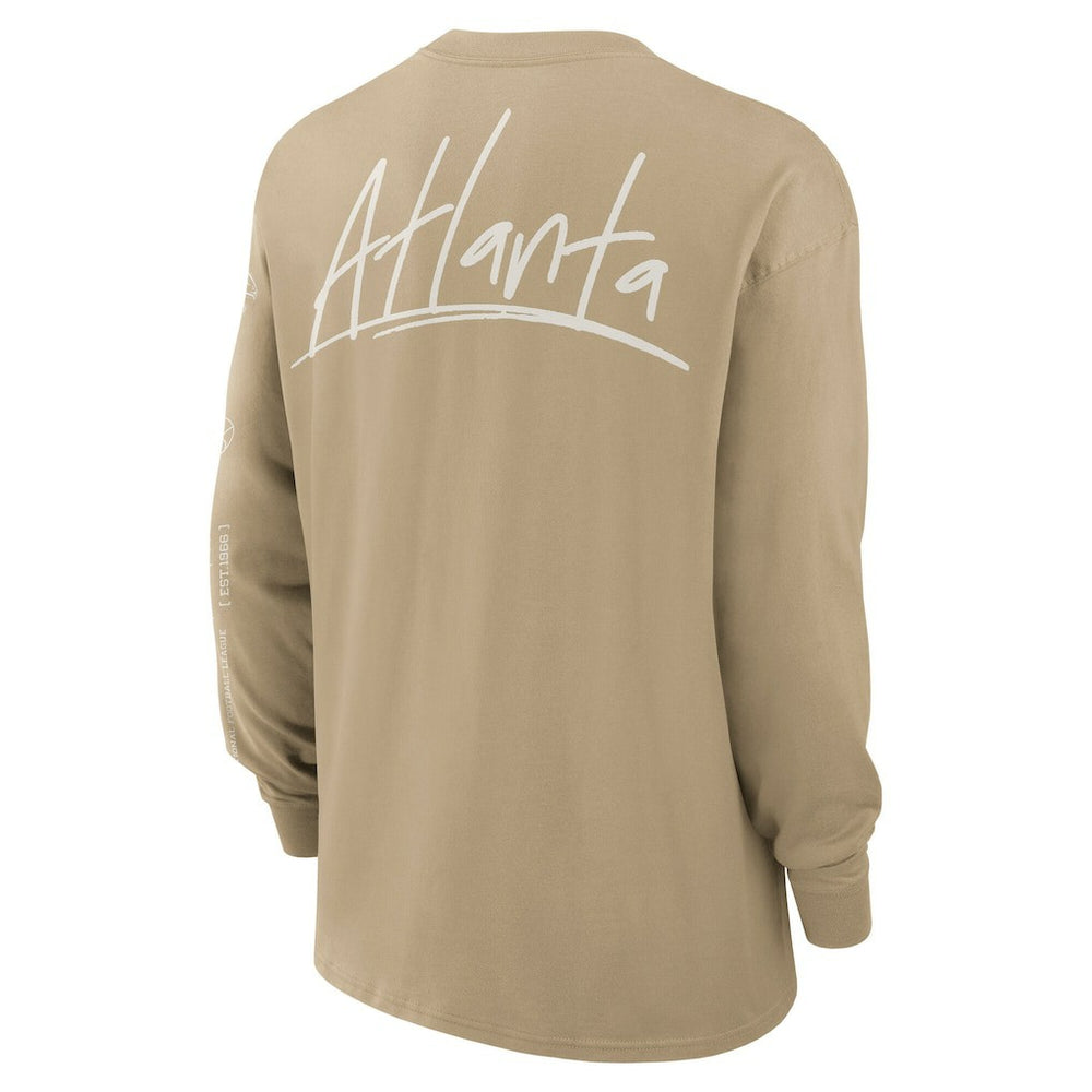 Atlanta Falcons Essential Statement Max90 Long Sleeve T-Shirt - Tan sale