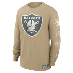 Las Vegas Raiders Essential Statement Max90 Long Sleeve T-Shirt - Tan for sale