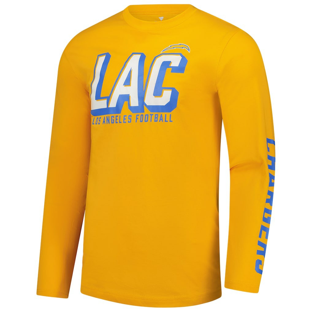 Los Angeles Chargers Long Sleeve T-Shirt - Gold cheap