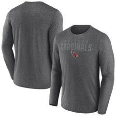 Arizona Cardinals Blackout Long Sleeve T-Shirt - Heather Charcoal for sale