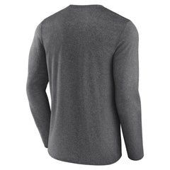 Los Angeles Kings Fanatics Sweep Iconic Synthetic Long Sleeve T-Shirt - Heather Charcoal T-shirts