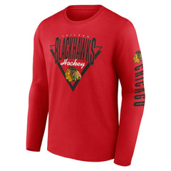Chicago Blackhawks Fanatics Headline Long Sleeve T-Shirt - Red T-shirts