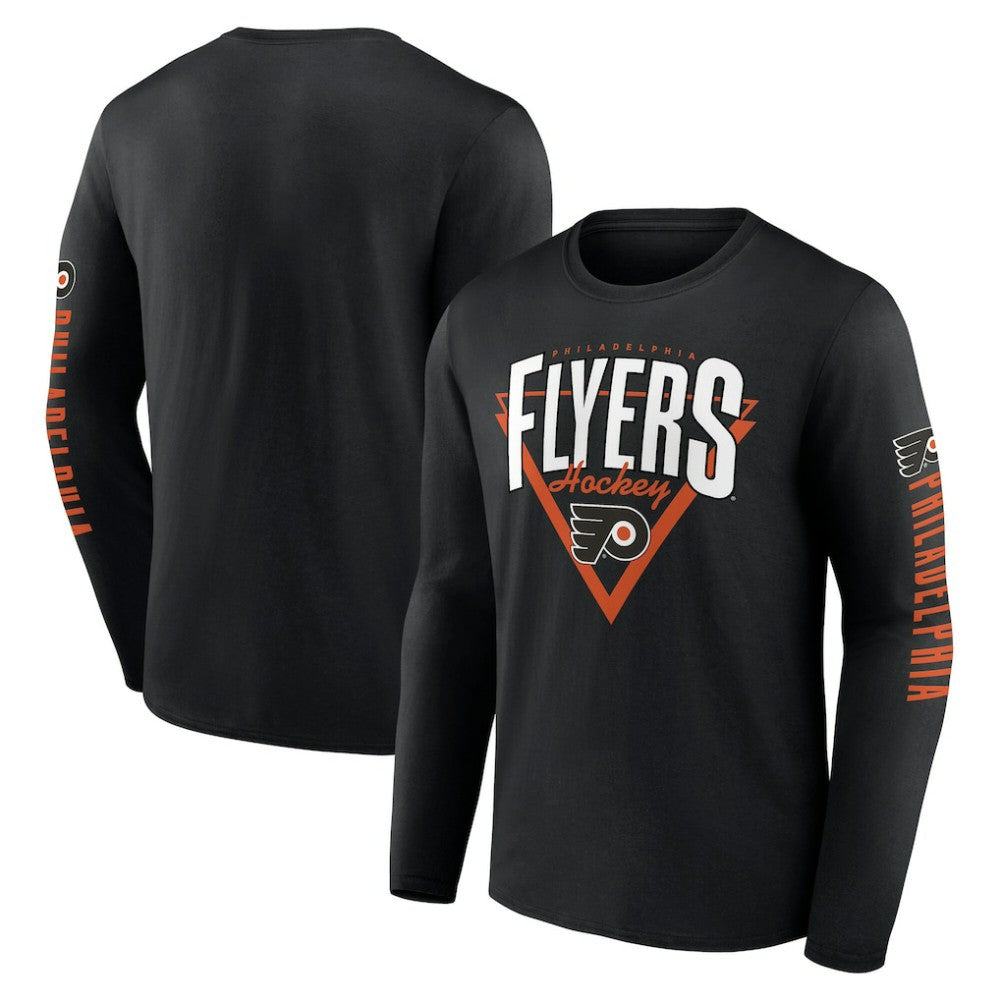 Philadelphia Flyers Fanatics Headline Long Sleeve T-Shirt - Black T-shirts