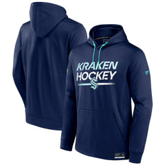 Seattle Kraken Fanatics Authentic Pro Fleece Pullover Hoodie - Deep Sea Blue Hoodies