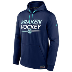 Seattle Kraken Fanatics Authentic Pro Fleece Pullover Hoodie - Deep Sea Blue Hoodies