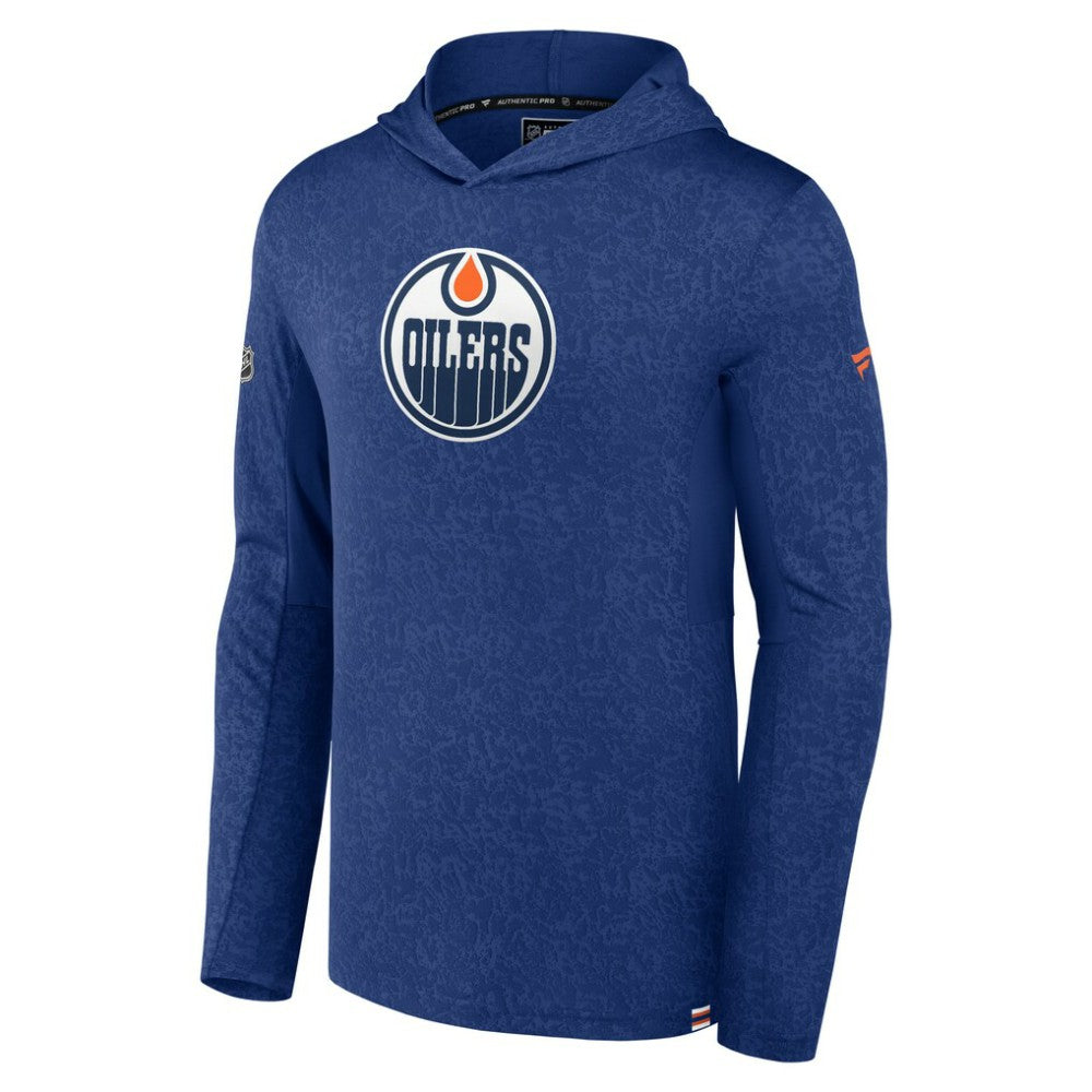 Edmonton Oilers Fanatics Authentic Pro Lightweight Pullover Hoodie - Royal Hoodies