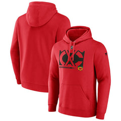 Chicago Blackhawks Fanatics Fleece Pullover Hoodie - Red Hoodies