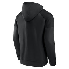 Calgary Flames Fanatics Black Ice Defender Raglan Pullover Hoodie Hoodies