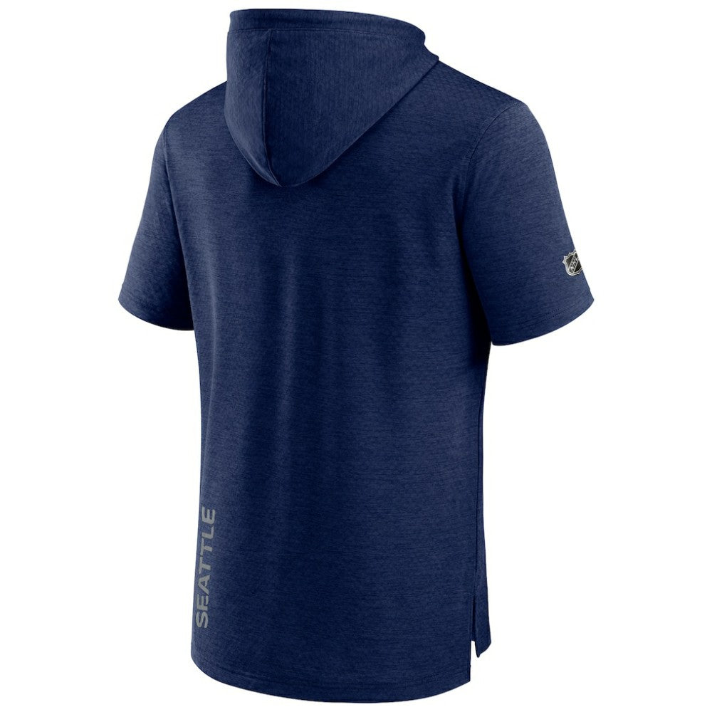 Seattle Kraken Fanatics Authentic Pro Pullover Hoodie - Heather Deep Sea Blue Hoodies