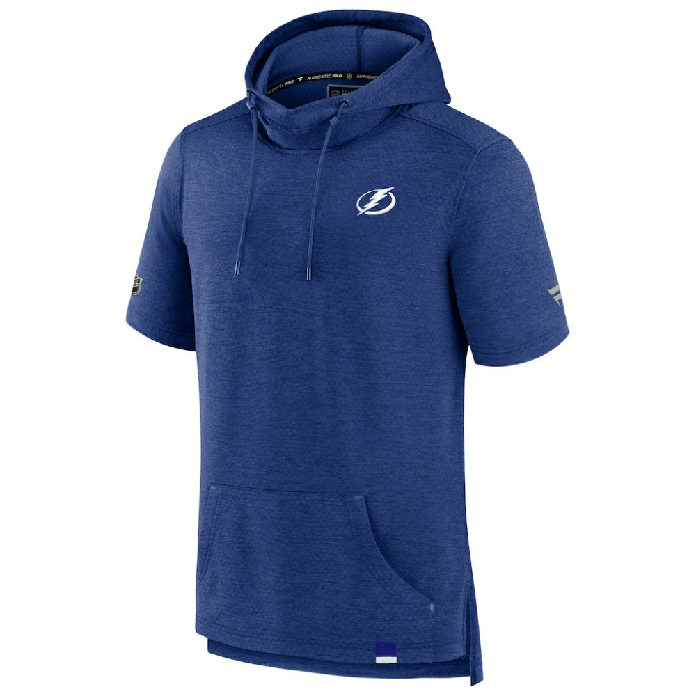 Tampa Bay Lightning Fanatics Authentic Pro Pullover Hoodie - Heather Blue Hoodies