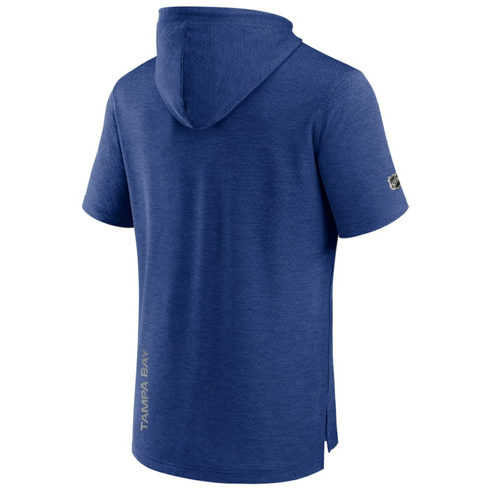 Tampa Bay Lightning Fanatics Authentic Pro Pullover Hoodie - Heather Blue Hoodies